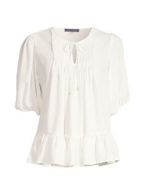 商品Tommy Hilfiger|Pintuck Peplum Blouse,价格¥147,第5张图片详细描述