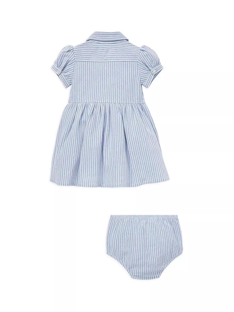 商品Ralph Lauren|Baby Girl's 2-Piece Oxford Shirtdress & Bloomers Set,价格¥373,第2张图片详细描述