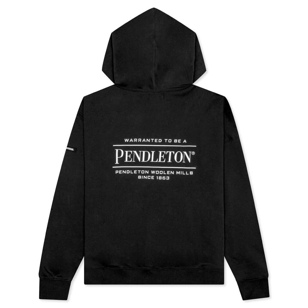 商品NEIGHBORHOOD|Pendleton .CO L/S Hooded Sweatshirt - Black,价格¥1263,第2张图片详细描述