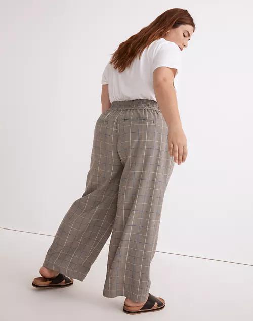 Tall Carley Wide-Leg Pants in Plaid商品第3张图片规格展示