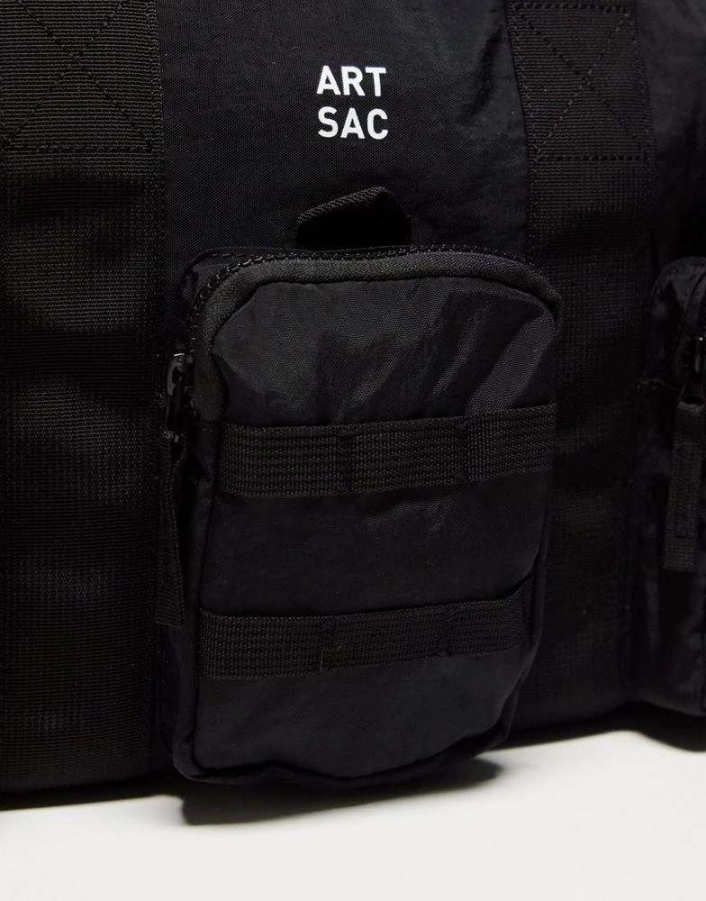商品Artsac|ARTSAC harring triple pocket holdall in black,价格¥503,第3张图片详细描述