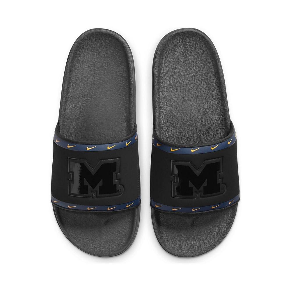 Men's Michigan Wolverines Team Black Off-Court Slide Sandals商品第1张图片规格展示