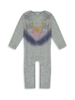 商品Andy & Evan|Baby Girl's Ruffle Chevron Coveralls,价格¥144,第1张图片