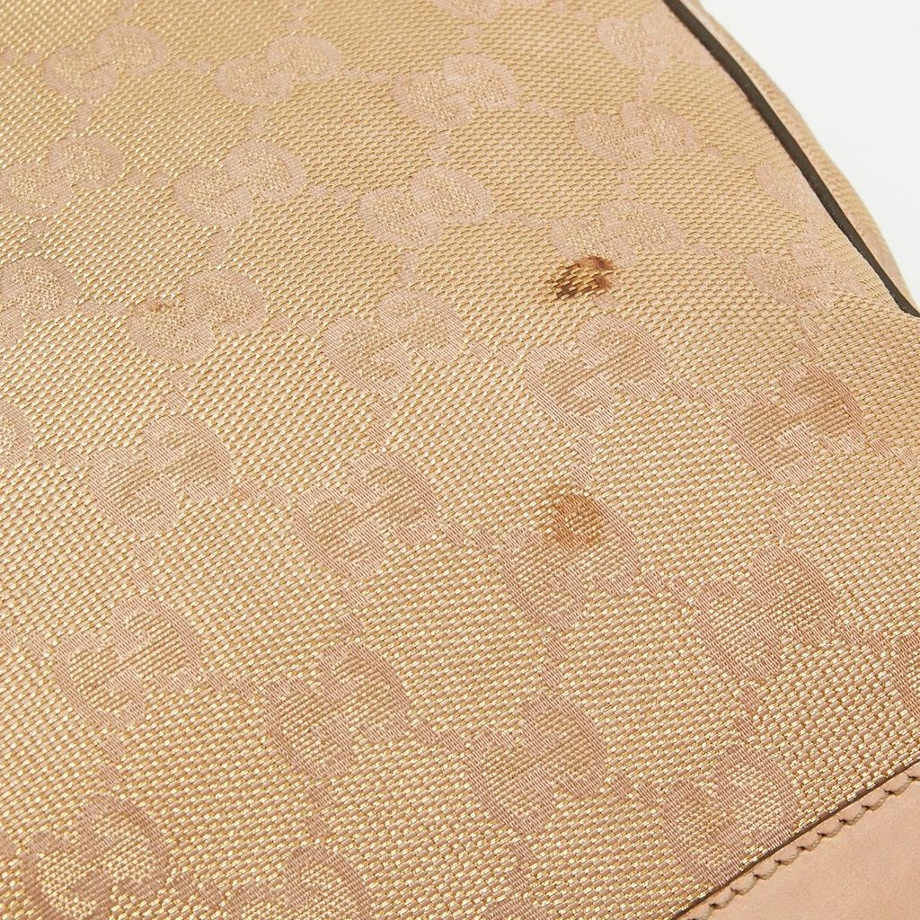 Gucci Dusty Pink/Gold GG Lurex Fabric and Leather Tote 商品