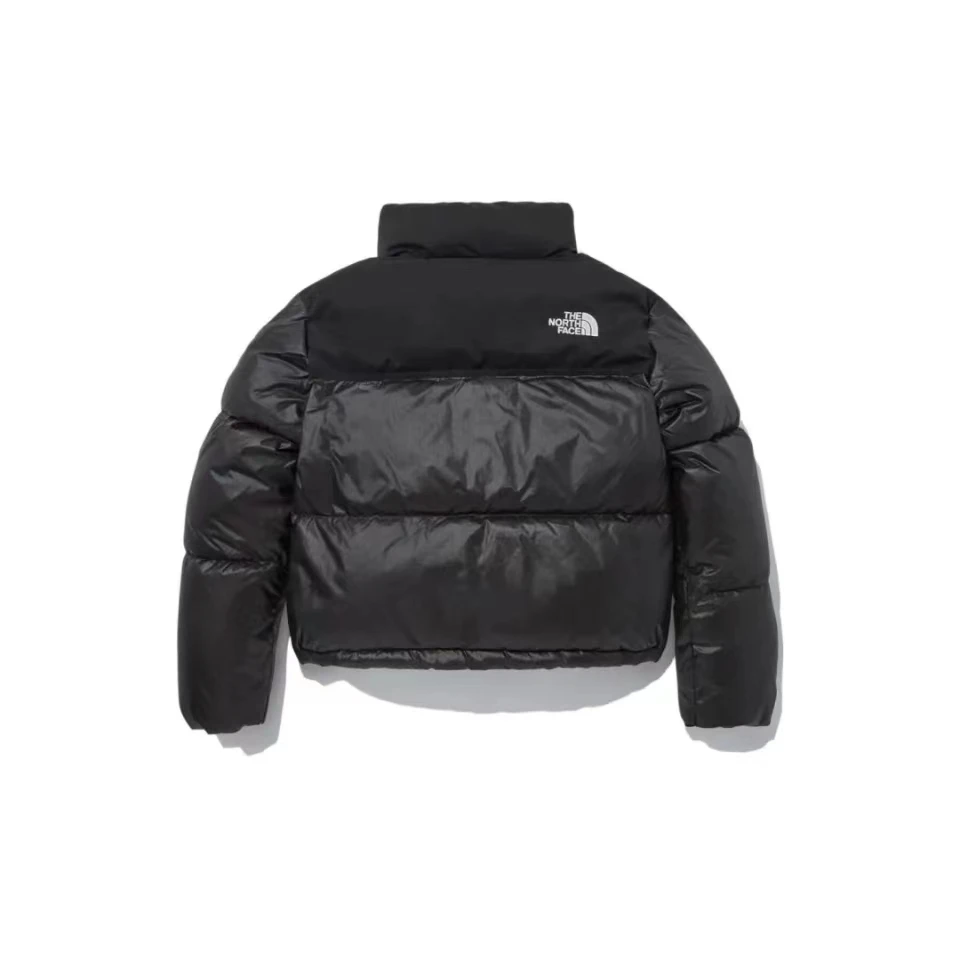 【享贝家】（国内现货-QD）THE NORTH FACE Logo字母徽标刺绣立领短款羽绒服 女款 黑色NJ1DP80J-BLK 商品