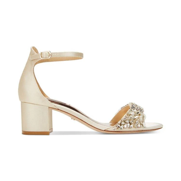 商品Badgley Mischka|Tamara Block-Heel Evening Sandals,价格¥1684,第3张图片详细描述