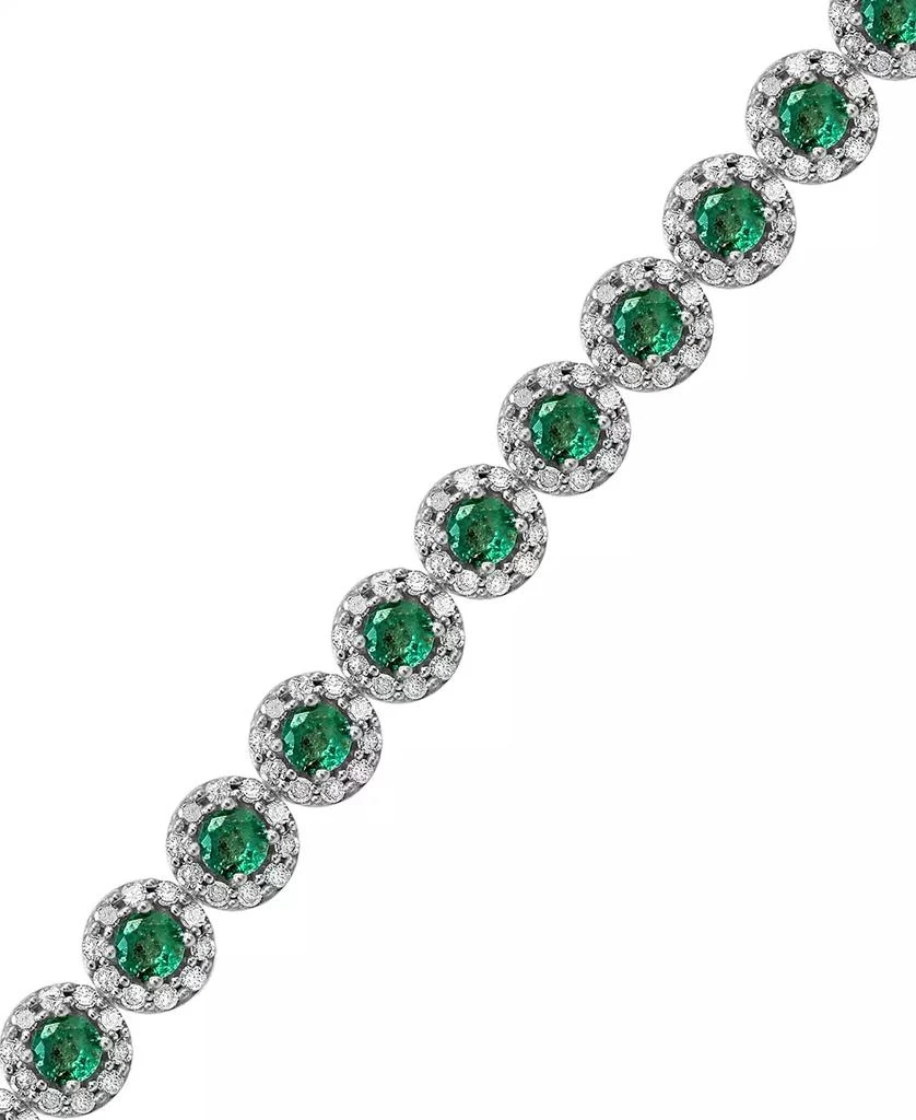 商品Macy's|Sapphire (5-1/2 ct. t.w.) & Diamond (3 ct. t.w) Tennis Bracelet in 14k White Gold (Also in Ruby and Emerald),价格¥29986,第4张图片详细描述