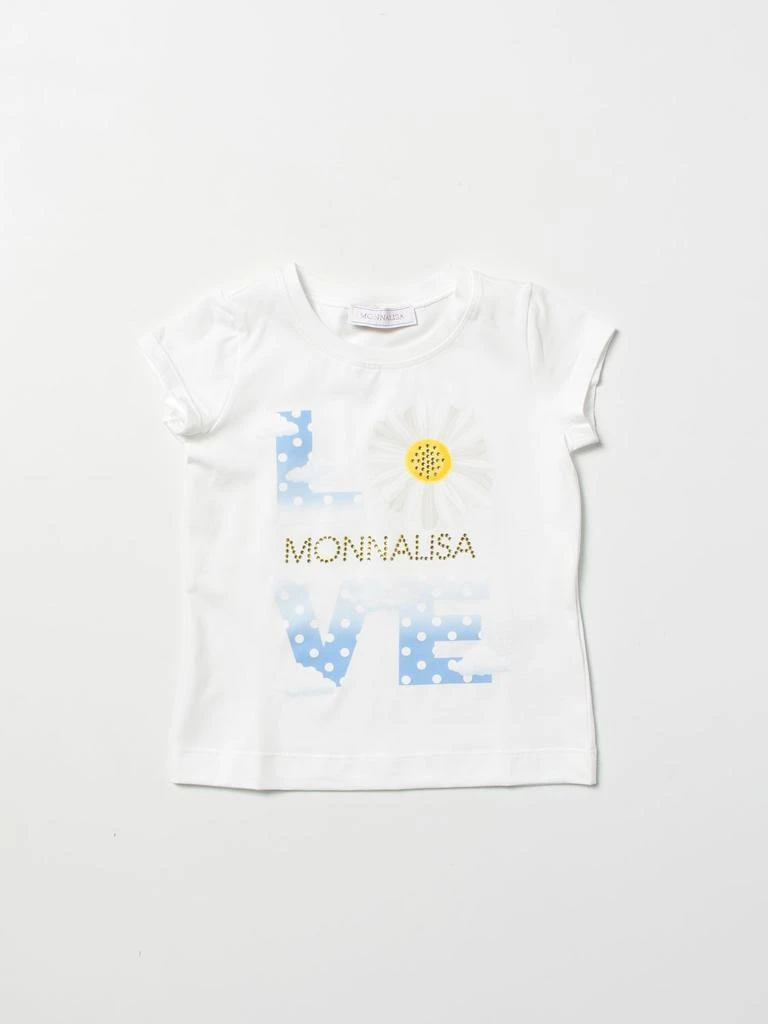 商品MONNALISA|Monnalisa T-shirt with logo,价格¥392,第1张图片