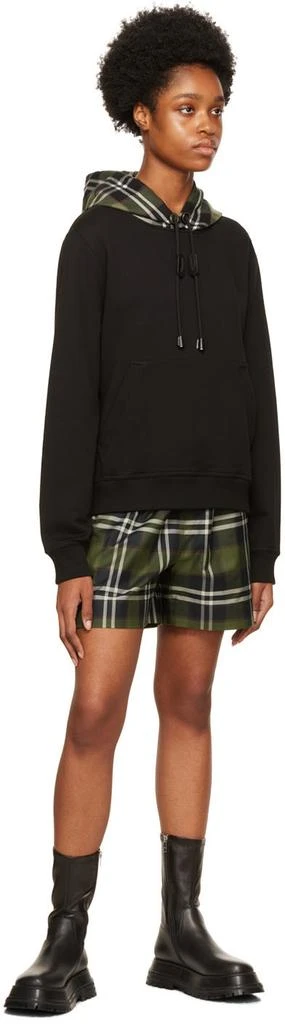 商品Burberry|Black Check Hoodie,价格¥3108,第4张图片详细描述