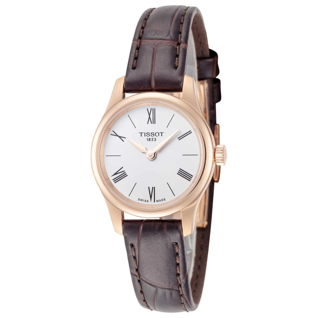 商品Tissot|天梭女士石英手表 真皮表带 35mm T0630093601800,价格¥1089,第1张图片