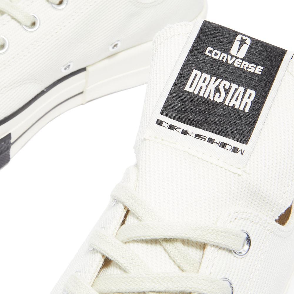 商品Converse| 男款 DRKSHDW 联名 匡威 Turbodrk Ox 低帮 白色,价格¥701,第6张图片详细描述