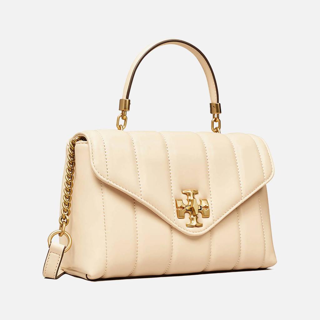 商品Tory Burch|Tory Burch Women's Kira Small Top-Handle Satchel - Brie/Rolled Gold,价格¥4843,第4张图片详细描述