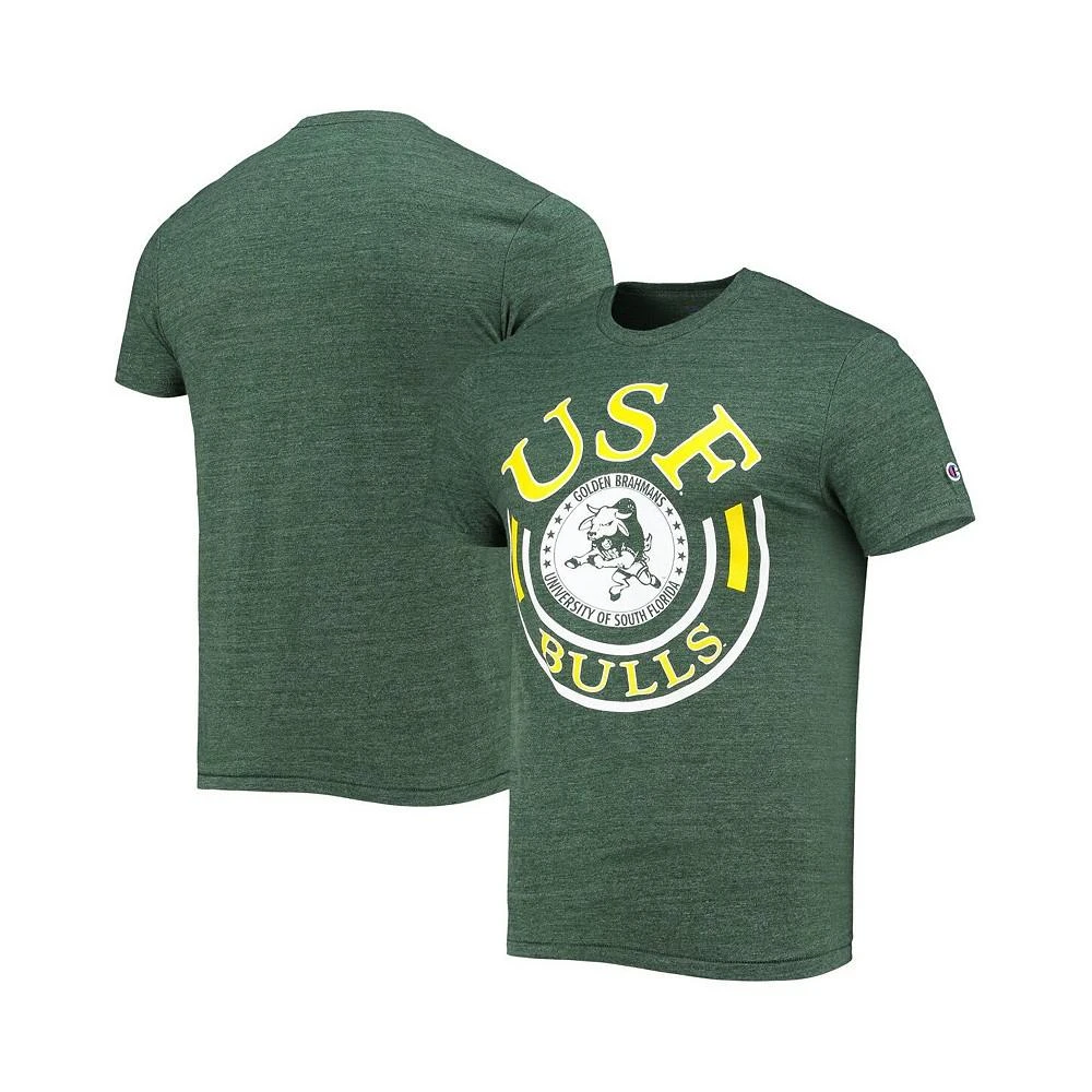 商品CHAMPION|Men's Green South Florida Bulls Vault Tri-Blend T-shirt,价格¥177,第2张图片详细描述