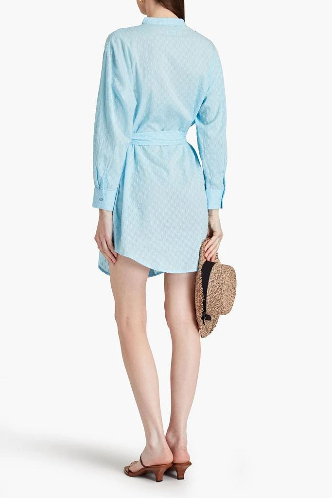 商品MELISSA ODABASH|Brandi belted cotton-jacquard mini dress,价格¥521,第3张图片详细描述