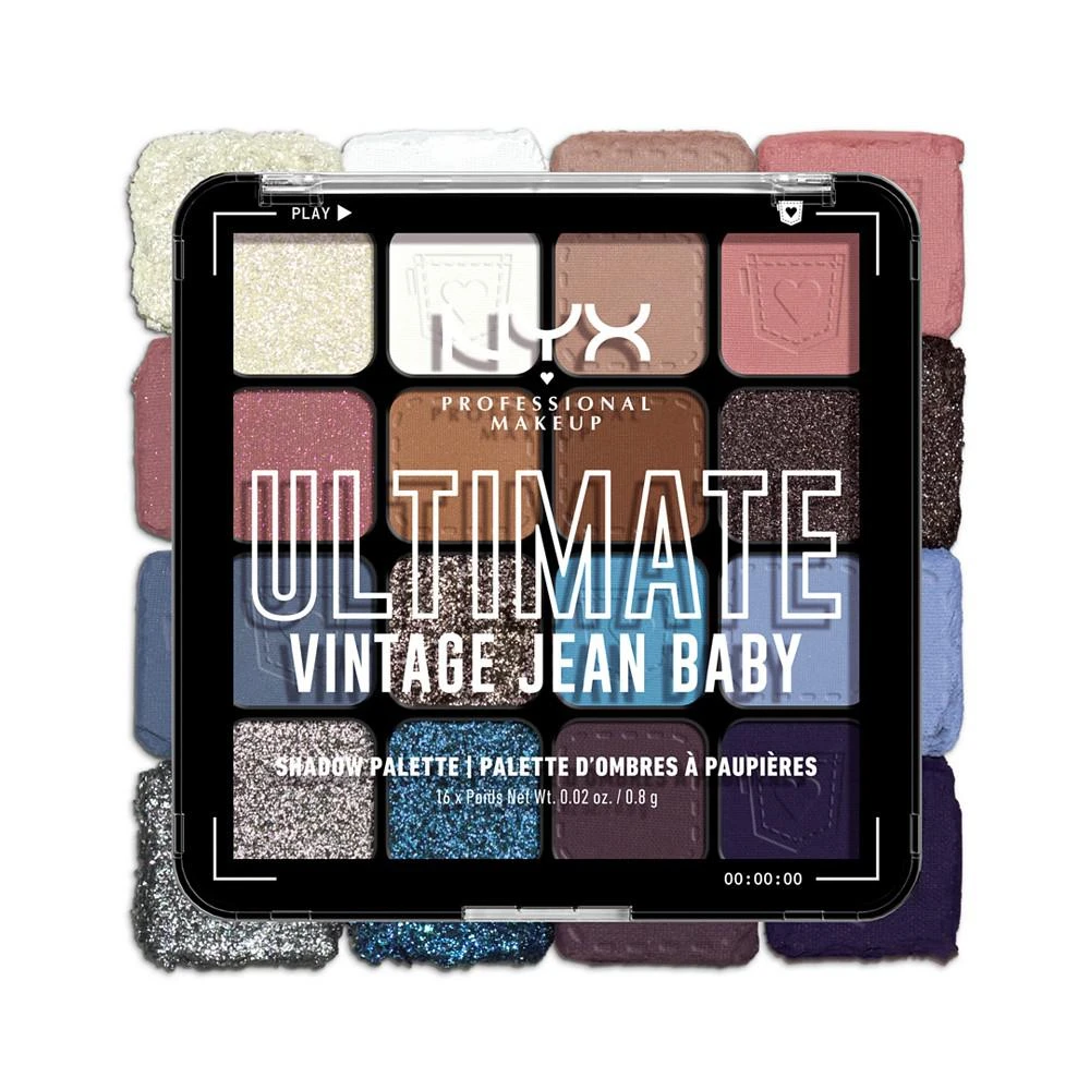 商品NYX Professional Makeup|Ultimate Shadow Palette - Vintage Jean Baby,价格¥147,第4张图片详细描述