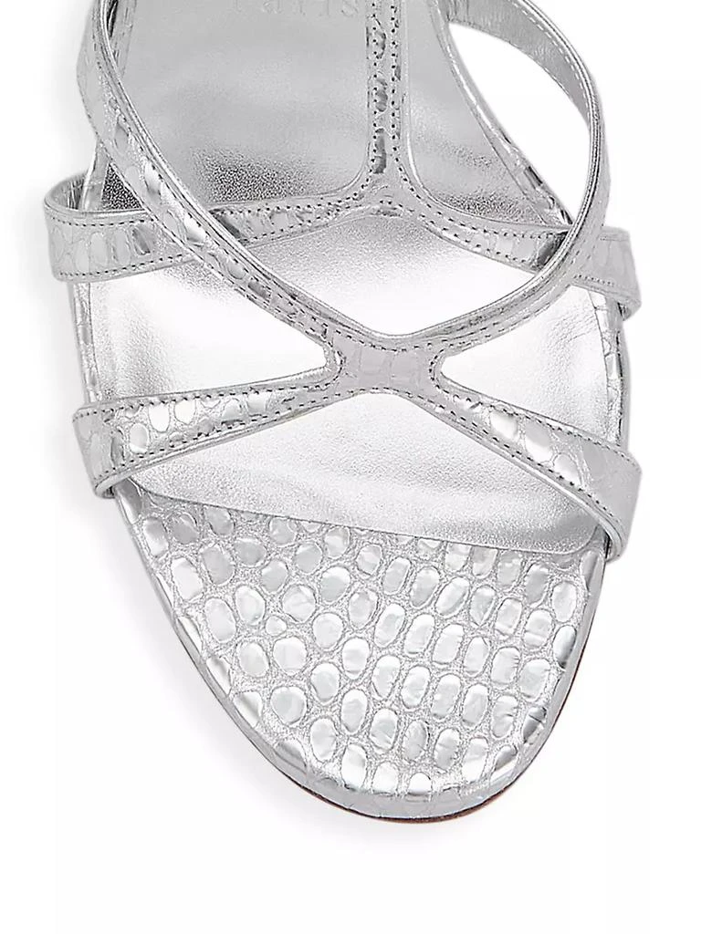 商品Christian Louboutin|Tangueva 100MM Metallic Leather Sandals,价格¥7367,第4张图片详细描述