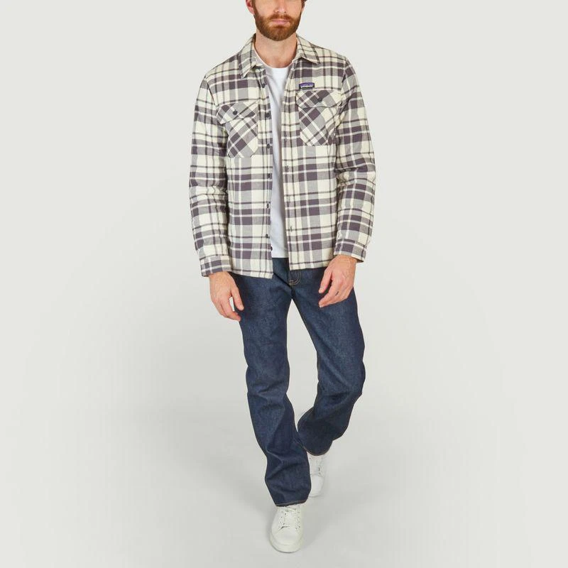 商品Patagonia|Fjord flannel shirt Ice Caps Smolder Blue PATAGONIA,价格¥821,第4张图片详细描述