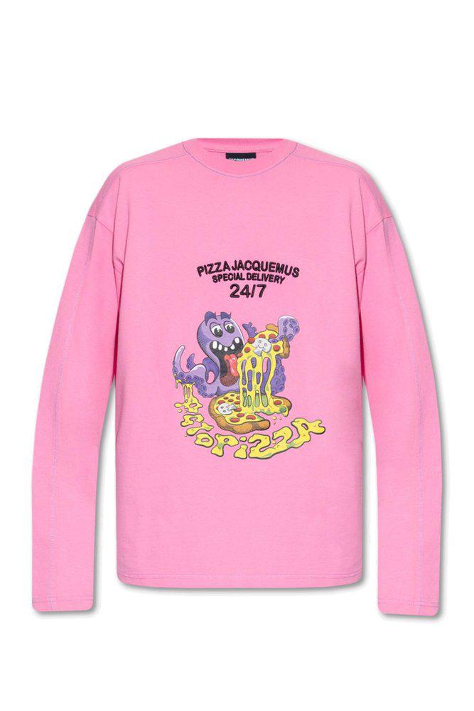 Jacquemus Octopizza Long Sleeve T-Shirt商品第1张图片规格展示