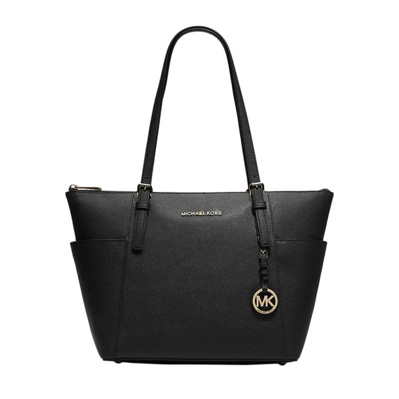 商品[国内直发] Michael Kors|Michael Kors 迈克·科尔斯 MK女包 Jet Set Item系列皮质单肩包 黑色/30F2GTTT8L-BLACK,价格¥1172,第1张图片