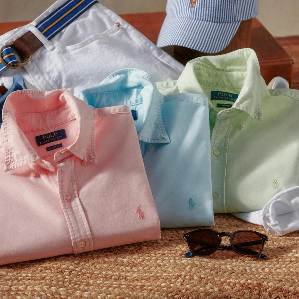 商品Ralph Lauren|Classic Fit Garment-Dyed Oxford Shirt,价格¥614,第4张图片详细描述