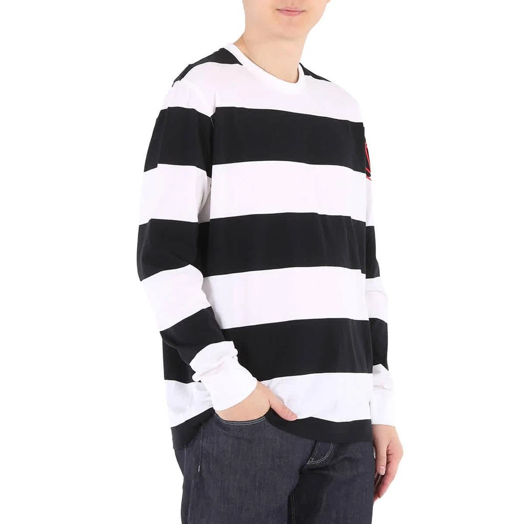 商品Burberry|男士 Laxley 条纹棉质超大长袖 T 恤,价格¥1024,第3张图片详细描述
