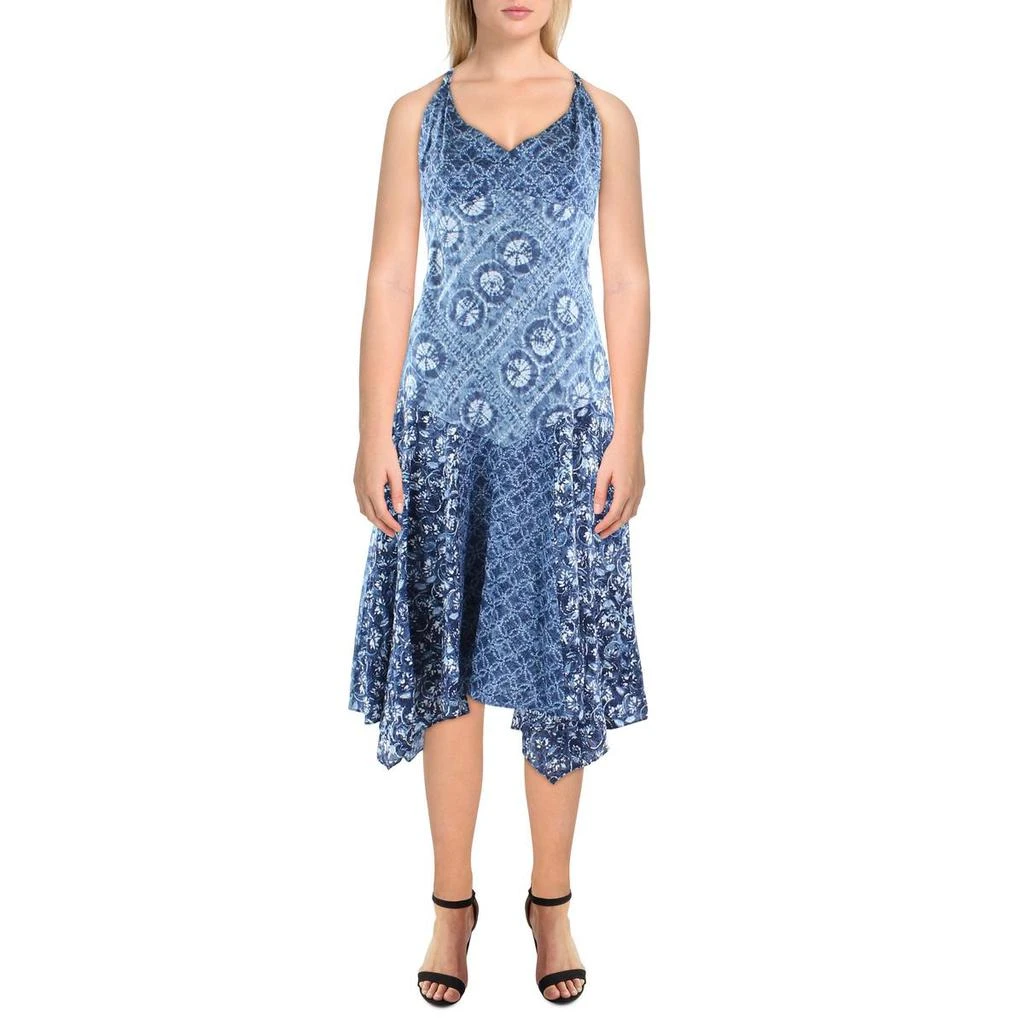 商品Ralph Lauren|Lauren Ralph Lauren Womens Linen Midi Dress,价格¥320,第1张图片