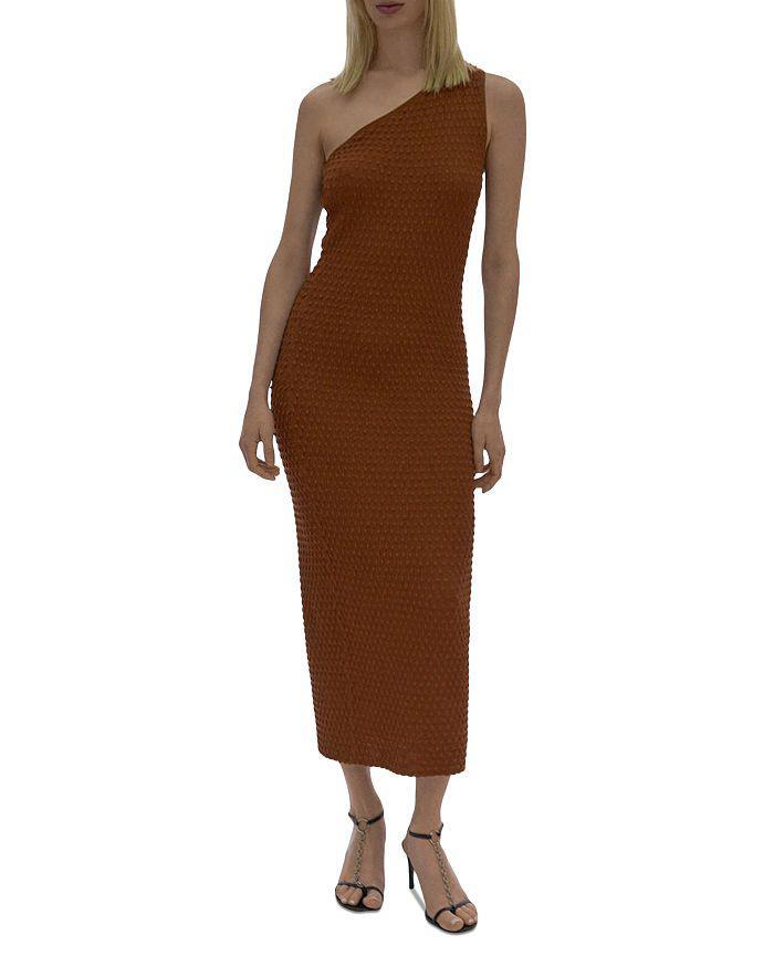 商品Helmut Lang|Spike Textured One Shoulder Dress,价格¥1257,第3张图片详细描述