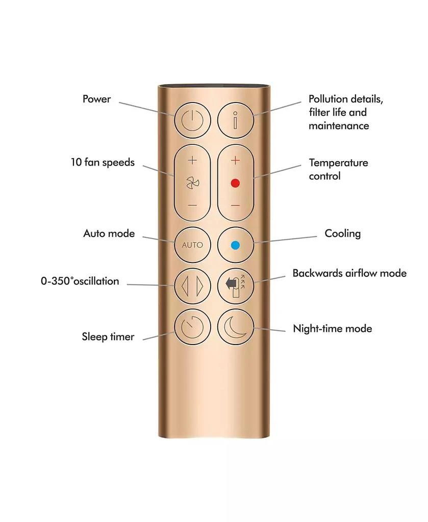 Purifier Hot+Cool Formaldehyde HP09 | Nickel/Gold 商品