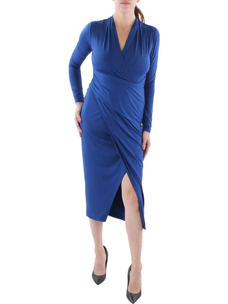商品RACHEL Rachel Roy|Womens Faux Wrap Midi Wrap Dress,价格¥263,第3张图片详细描述