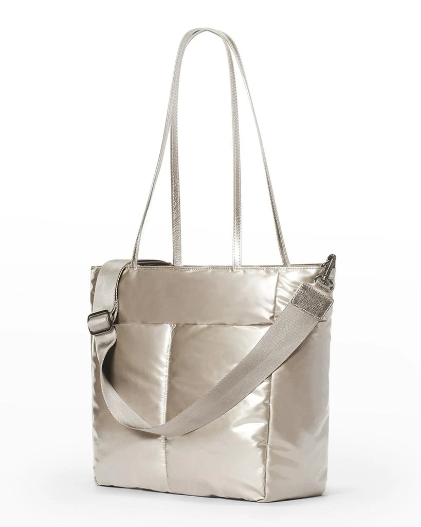 商品MZ Wallace|Bowery Metallic Nylon Tote Bag,价格¥2261,第4张图片详细描述