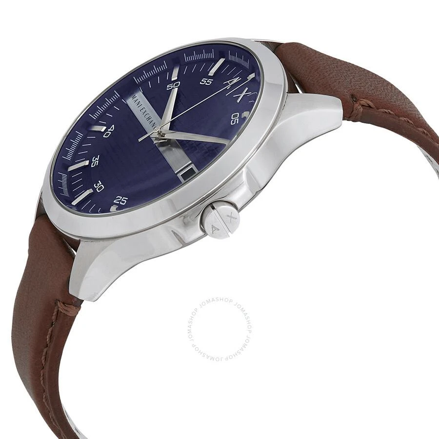 商品Armani Exchange|Navy Dial Brown Leather Men's Watch AX2133,价格¥610,第2张图片详细描述