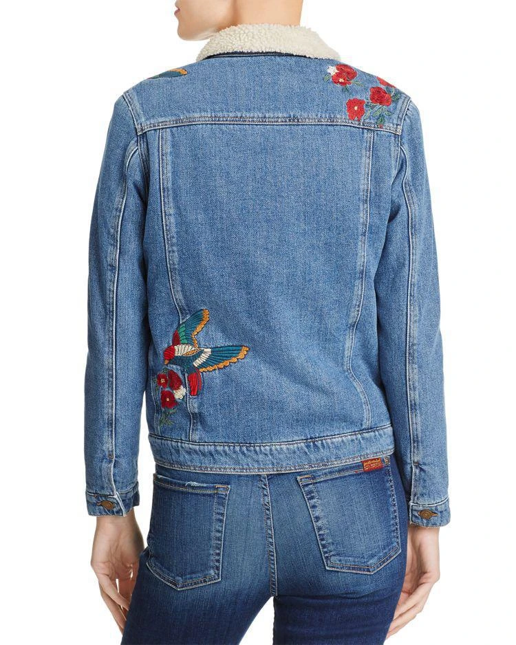 商品Mavi Jeans|Katy Embroidered Denim Trucker Jacket,价格¥582,第2张图片详细描述