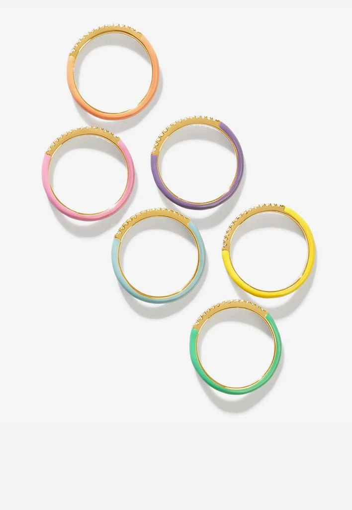 商品Adornmonde|Egor Enamel Ring Set,价格¥2993,第3张图片详细描述