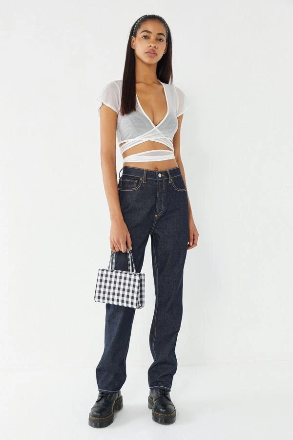 商品I.AM.GIA|I.AM.GIA Asha Sheer Mesh Wrap Top,价格¥296,第4张图片详细描述