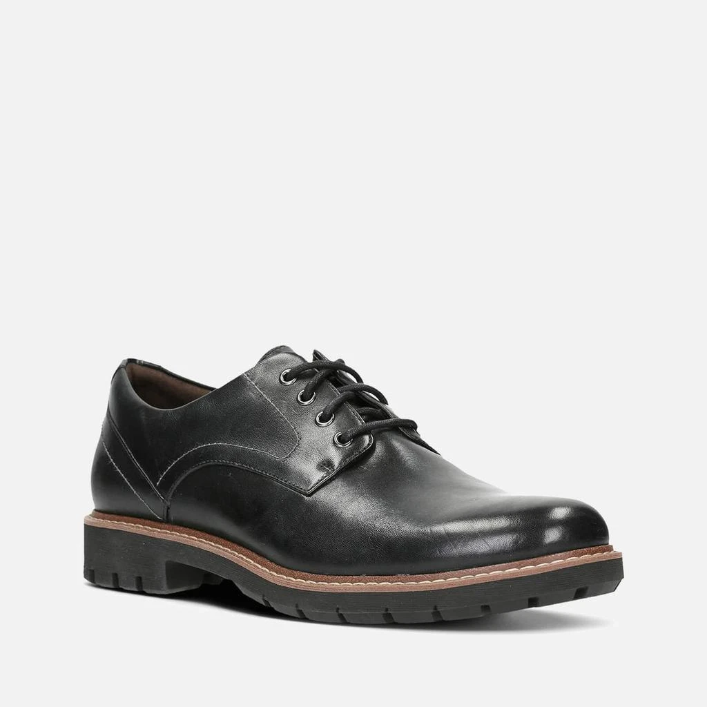 商品Clarks|CLARKS MEN'S BATCOMBE HALL LEATHER DERBY SHOES - BLACK,价格¥389,第3张图片详细描述