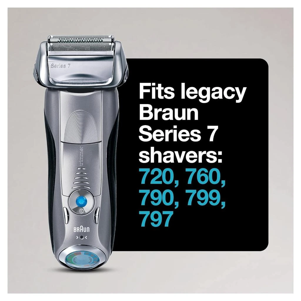 商品Braun|Braun Series 7 70S Electric Shaver Head Replacement Cassette – Silver,价格¥252,第2张图片详细描述