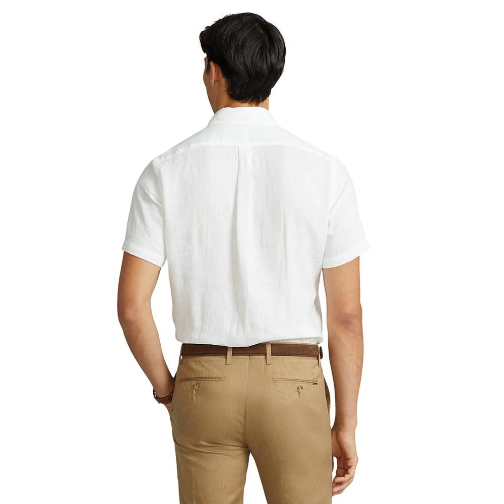 Men's Short-Sleeve Linen Button-Up 商品