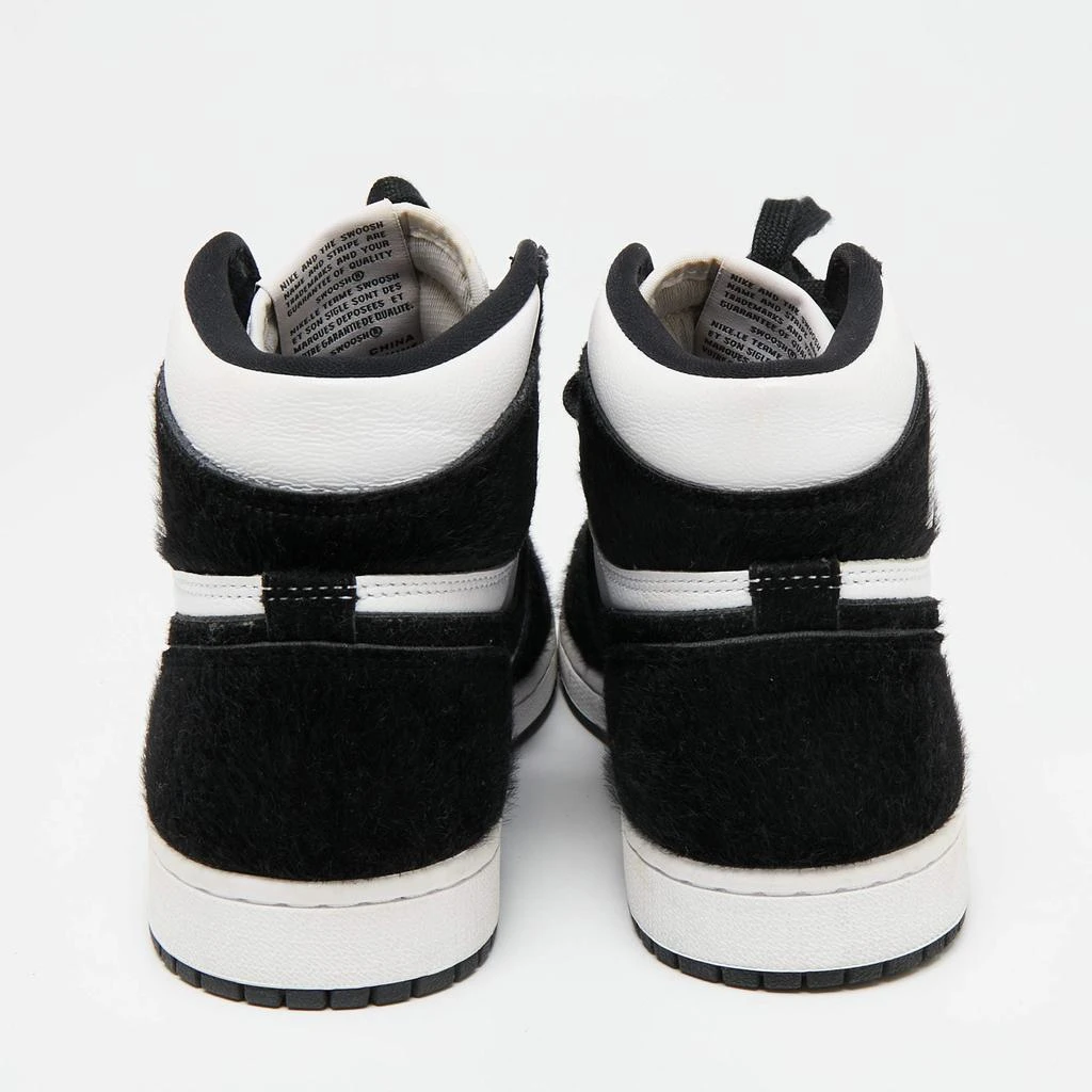 商品[二手商品] Jordan|Air Jordans Black/White Calf Hair And Leather 1 Retro COJP High Top Sneakers Size 38.5,价格¥2744,第5张图片详细描述