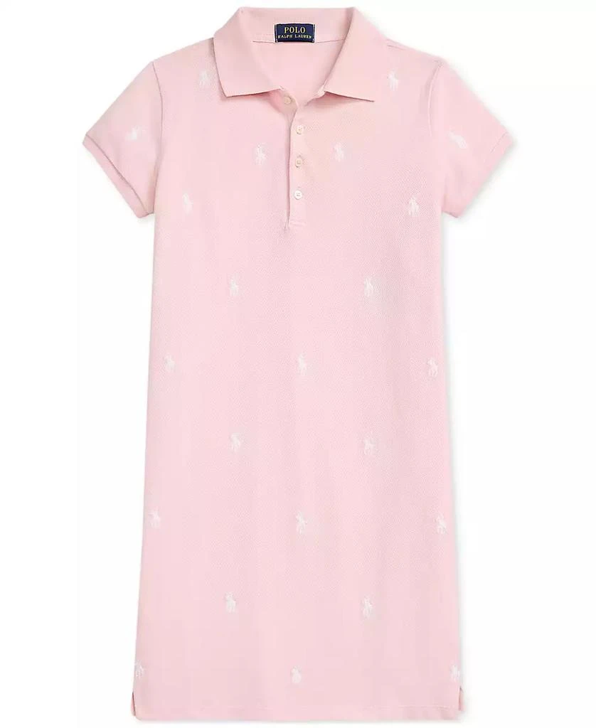 商品Ralph Lauren|Big Girls Polo Pony Mesh Polo Dress,价格¥297,第1张图片