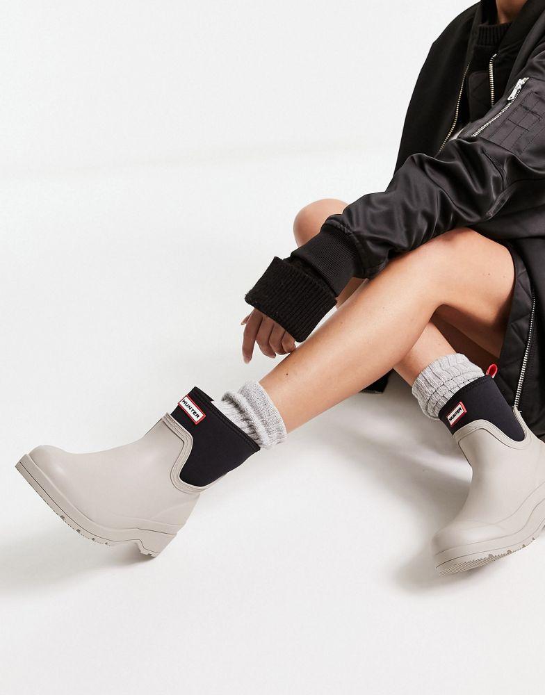 商品Hunter|Hunter original play short neoprene wellington boot in off white,价格¥994,第6张图片详细描述