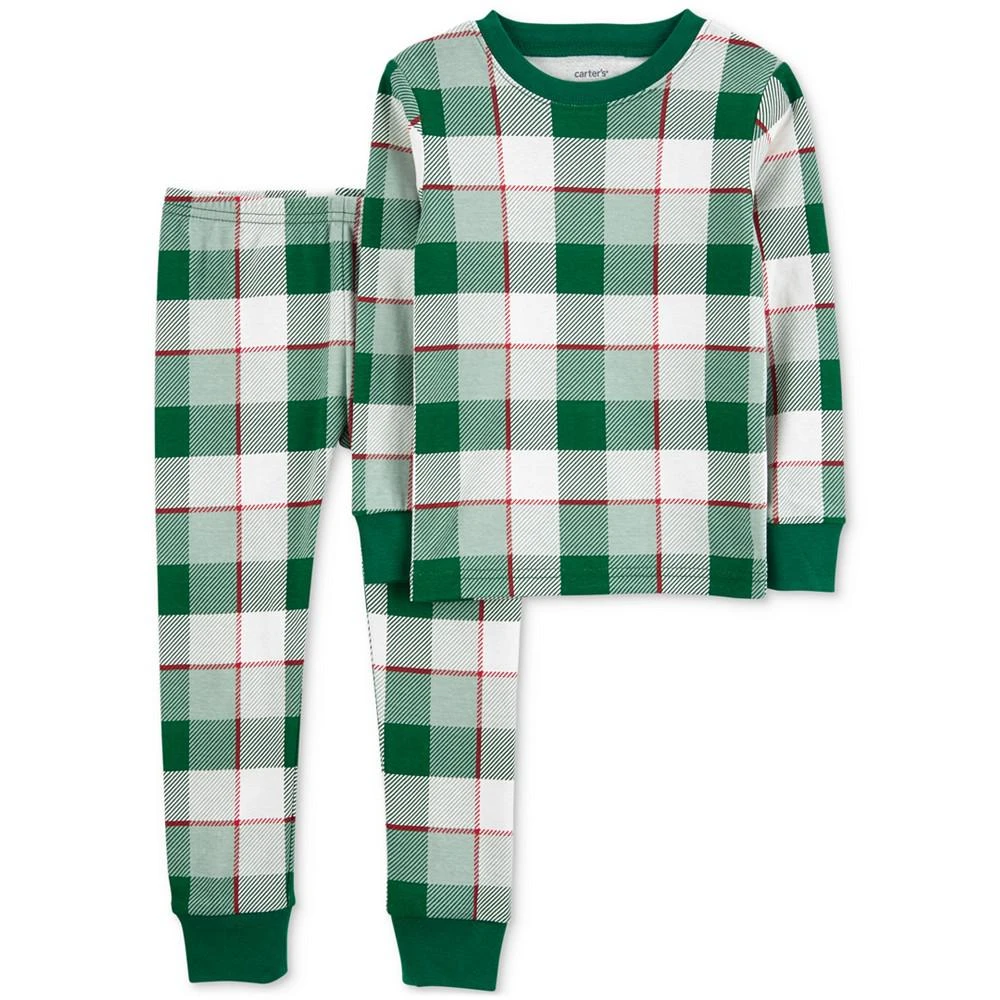 商品Carter's|Baby Plaid 100% Snug Fit Cotton Pajamas, 2 Piece Set,价格¥74,第1张图片