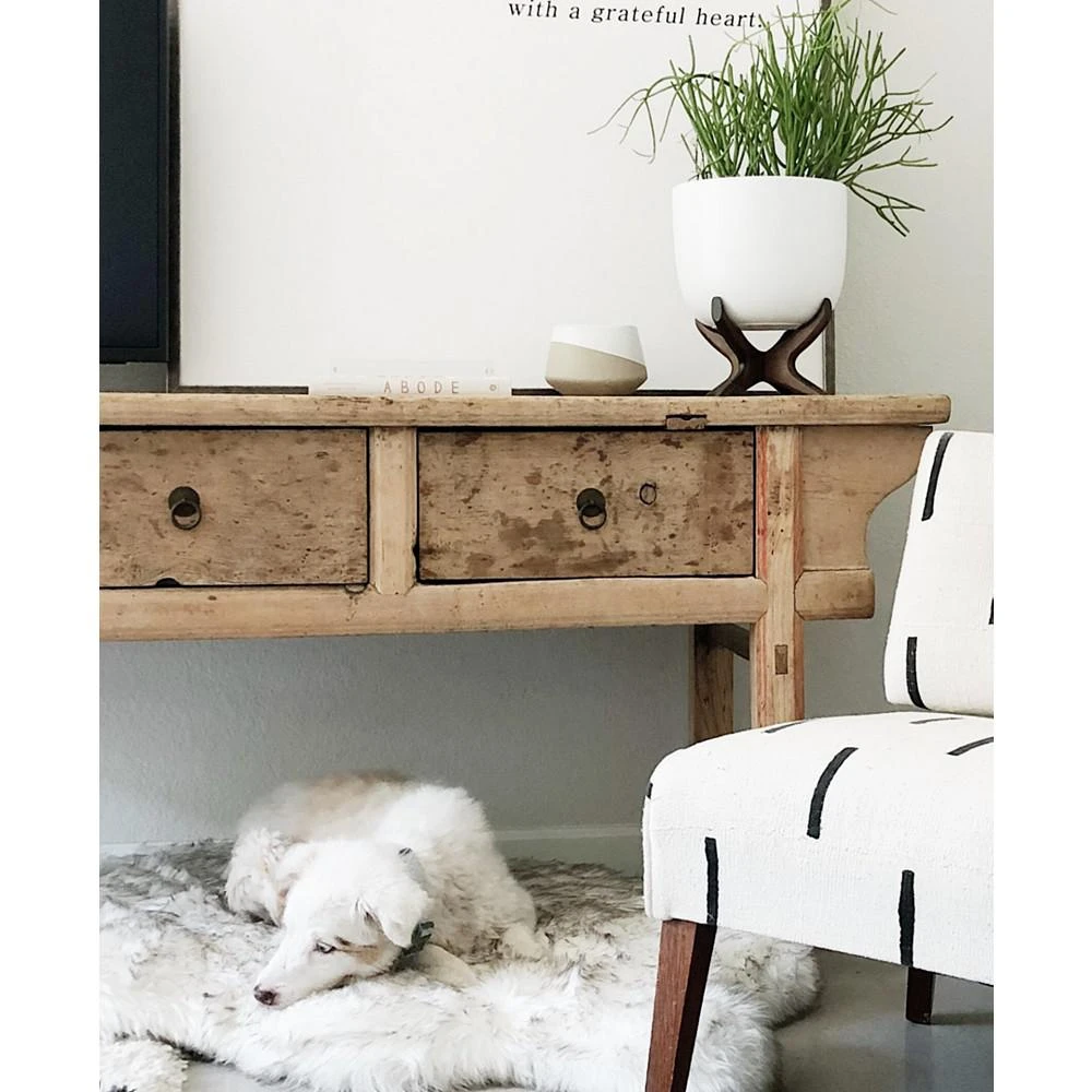 商品Paw Brands|PupRug Faux Fur Orthopedic Dog Bed Curve  Large/Extra,价格¥2662,第5张图片详细描述