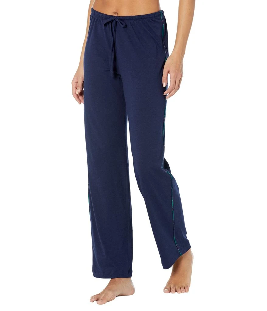 商品Ralph Lauren|Knit Long Sleeve Notch Collar Long PJ Set,价格¥536,第5张图片详细描述