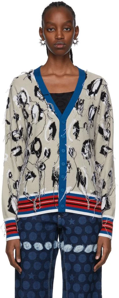 商品Charles Jeffrey Loverboy|Beige Merino Wool Cardigan,价格¥1573,第1张图片