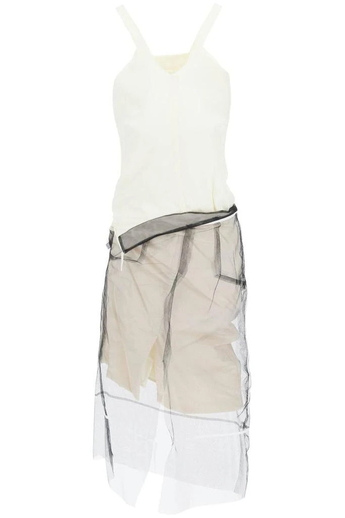 商品MAISON MARGIELA|Maison margiela padded calico midi dress,价格¥6192,第1张图片