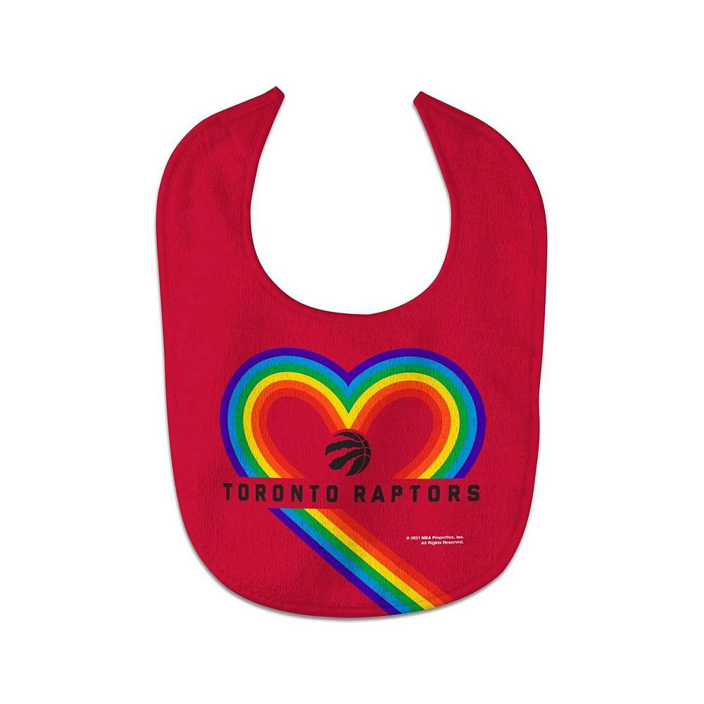 商品Wincraft|Newborn and Infant Boys and Girls Toronto Raptors Rainbow Baby Bib,价格¥75,第1张图片