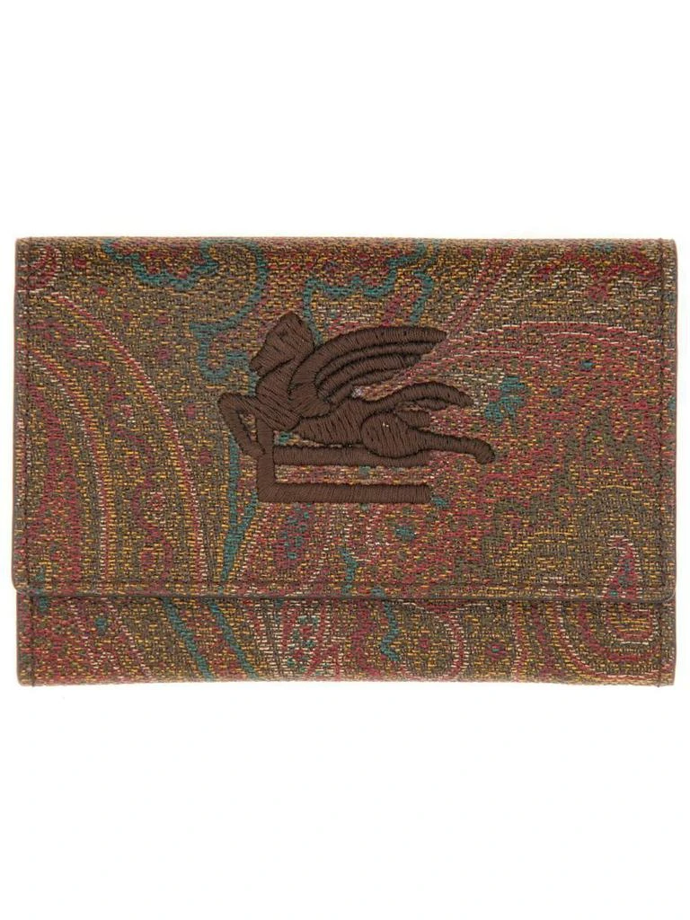 商品ETRO|Etro Paisley Wallet in Brown,价格¥1715,第1张图片