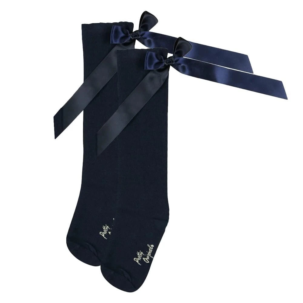 商品Pretty Originals|Knee High Socks Navy,价格¥48,第1张图片