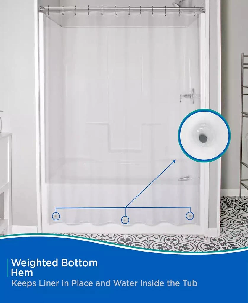 商品Kenney|Medium Weight Peva Shower Curtain Liner,价格¥140,第3张图片详细描述