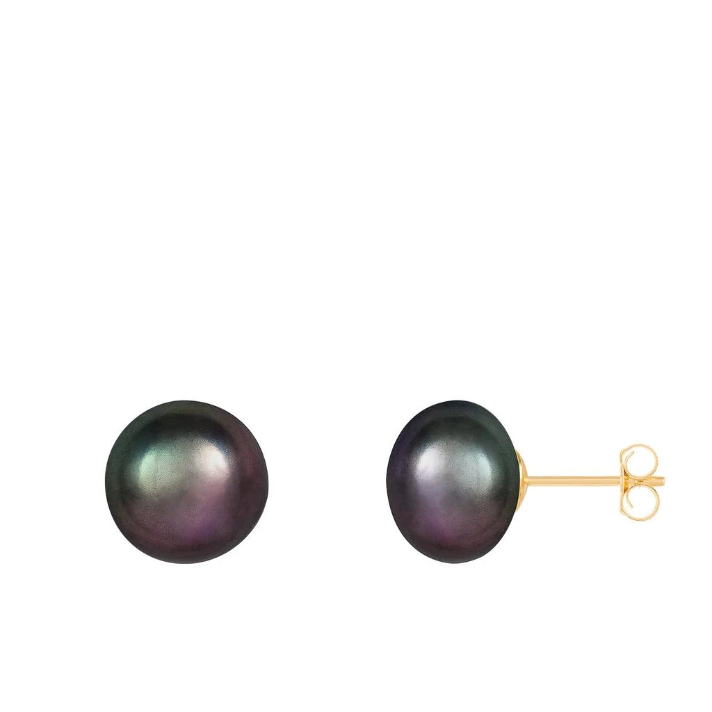 商品Splendid Pearls|14k Yellow Gold 10-11mm Freshwater Pearl Stud Earrings.,价格¥272,第2张图片详细描述